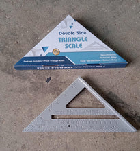 Double-Sided 45° Triangle Ruler – 7-Inch Aluminum Alloy Rafter Square for Home & Industrial Use
